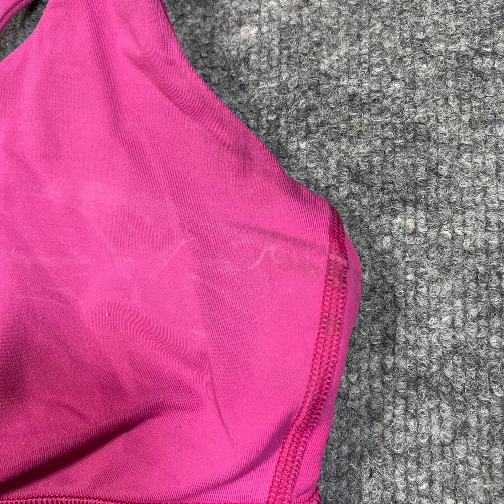 Lululemon Free To Be Serene Sports Bra Pink Size 8 LW2540S Strappy Back - Picture 3 of 7